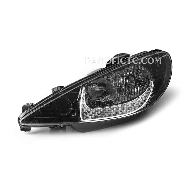 کاسه چراغ جلو اسپرت پژو 206 مدل Glass یو سفید