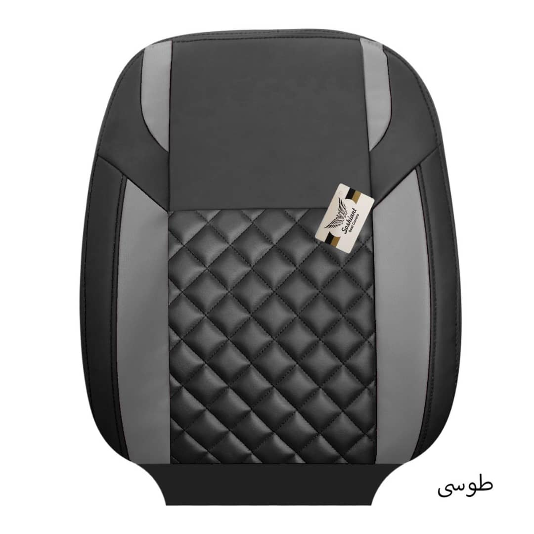روکش صندلی چرم پژو 207-206-رانا مدل جنسیس طوسی