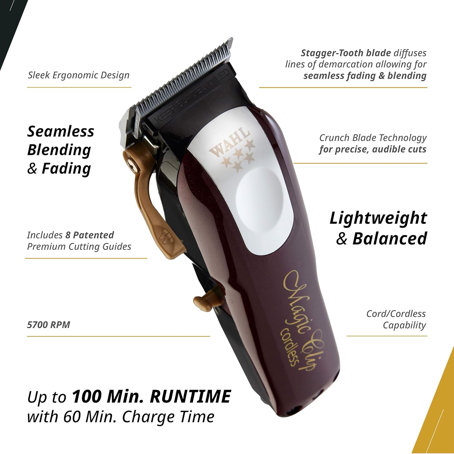 ماشین اصلاح اورجینال آمریکا وال Wahl مدل مجیک کلیپ Magic Clip - Image 5