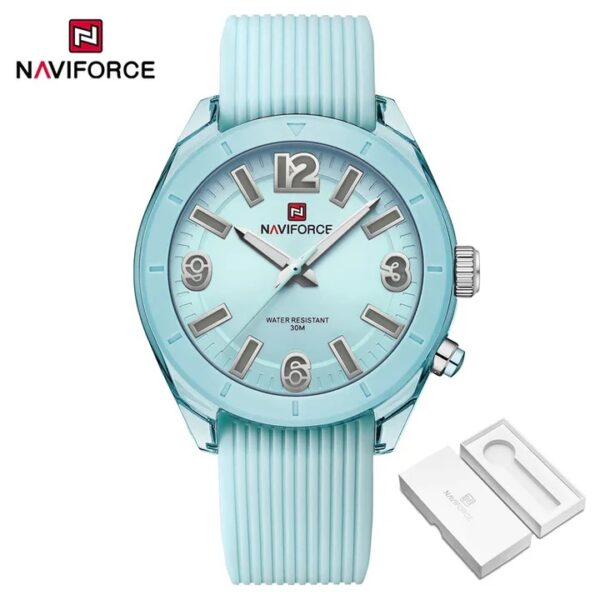 ساعت مچی زنانه ناوی فورس NAVIFORCE بند رابر 7103 L.BE/L.BE