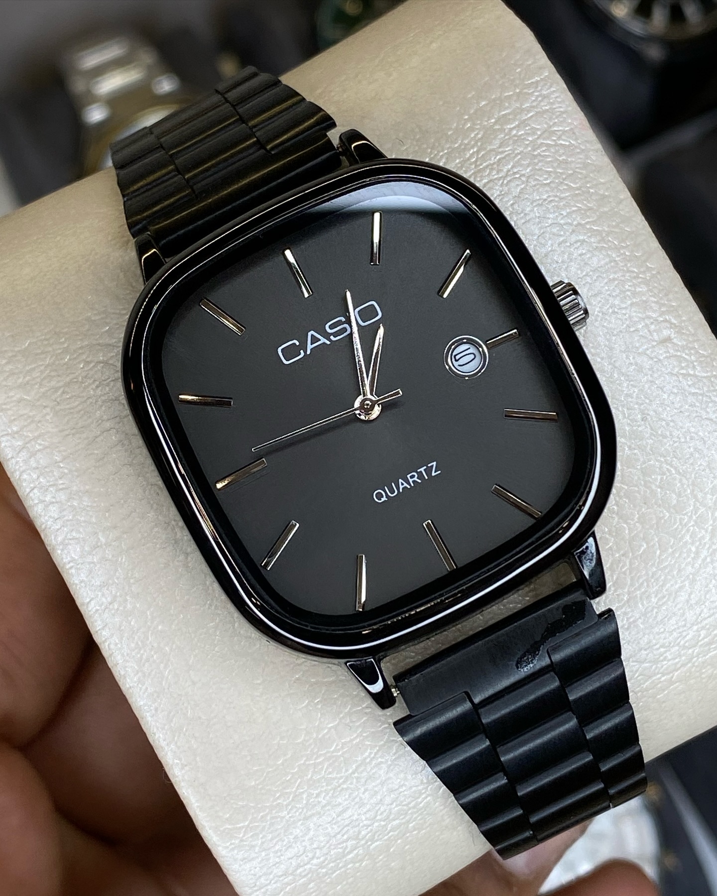 ساعت مچی کاسیو کلاسیک مشکی صفحه مشکی Casio Old Money تاریخ دار