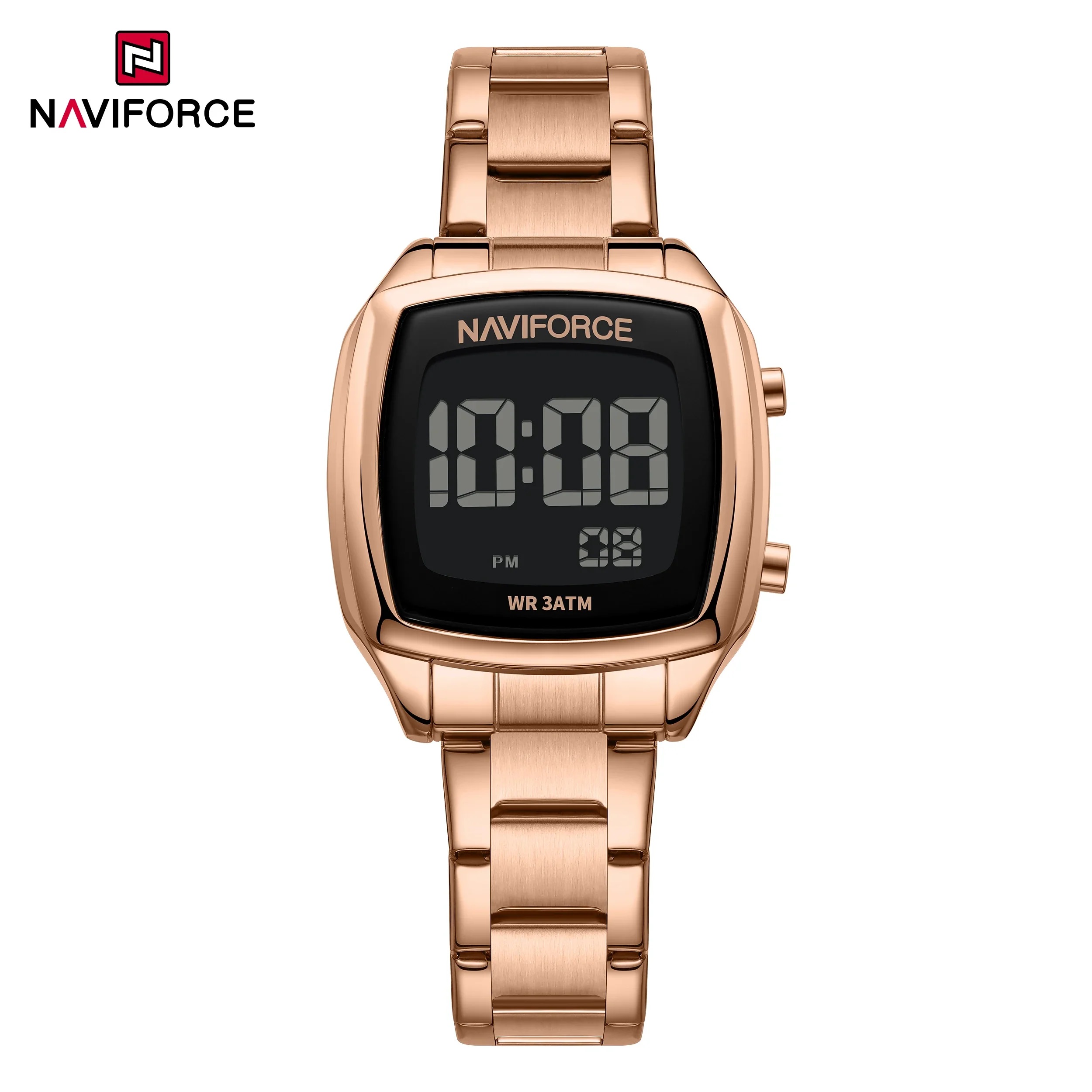 ساعت مچی زنانه ناوی فورس NAVIFORCE بند استیل 5047 RG/RG