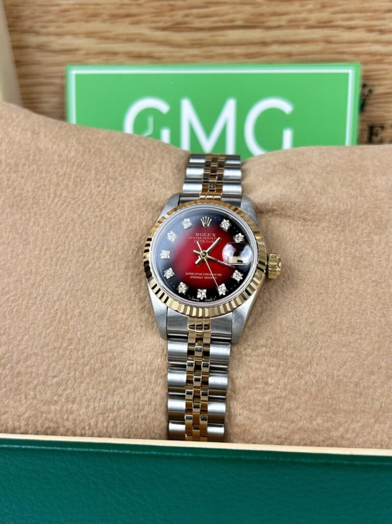 ساعت مچی زنانه رولکس دیت جاست صفحه قرمز مدل DateJust
