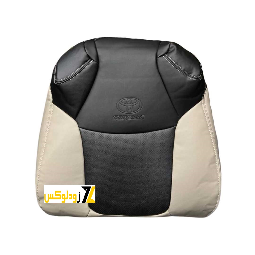 روکش صندلی چرم تویوتا کرولا 2023 کرم مشکی