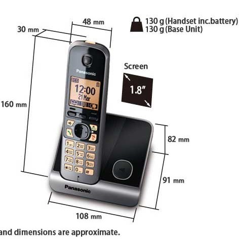 تلفن بی سیم پاناسونیک مدل KX-TG6711 اصلی - Image 3