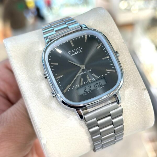 ساعت مچی کاسیو Casio Old Money آنالوگ دیجیتال سیلور نوک مدادی