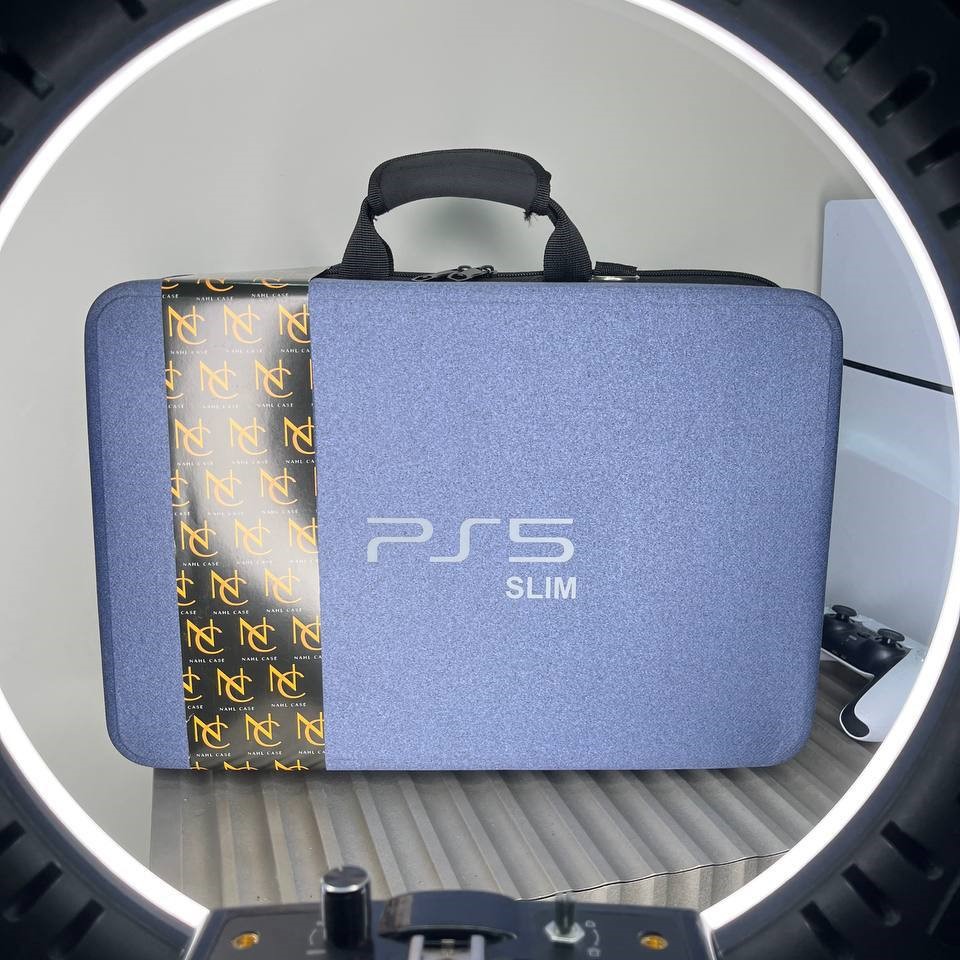 کیف PS5 برند نهل مدل slim و fat رنگ آبی روشن