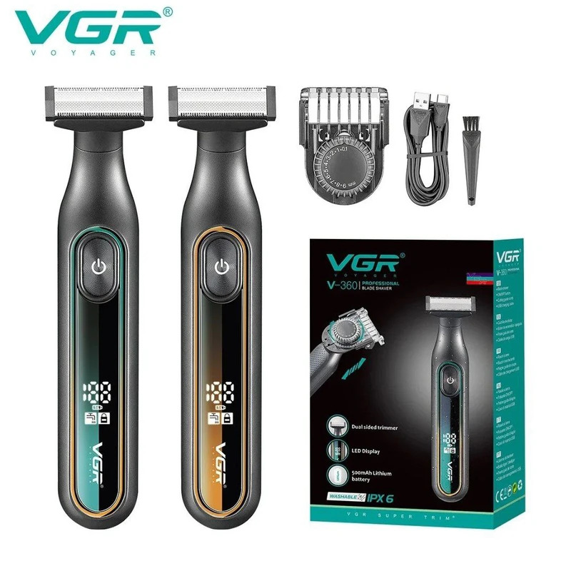 ماشین اصلاح موی صورت و بدن وی جی ار VGR مدل V-360