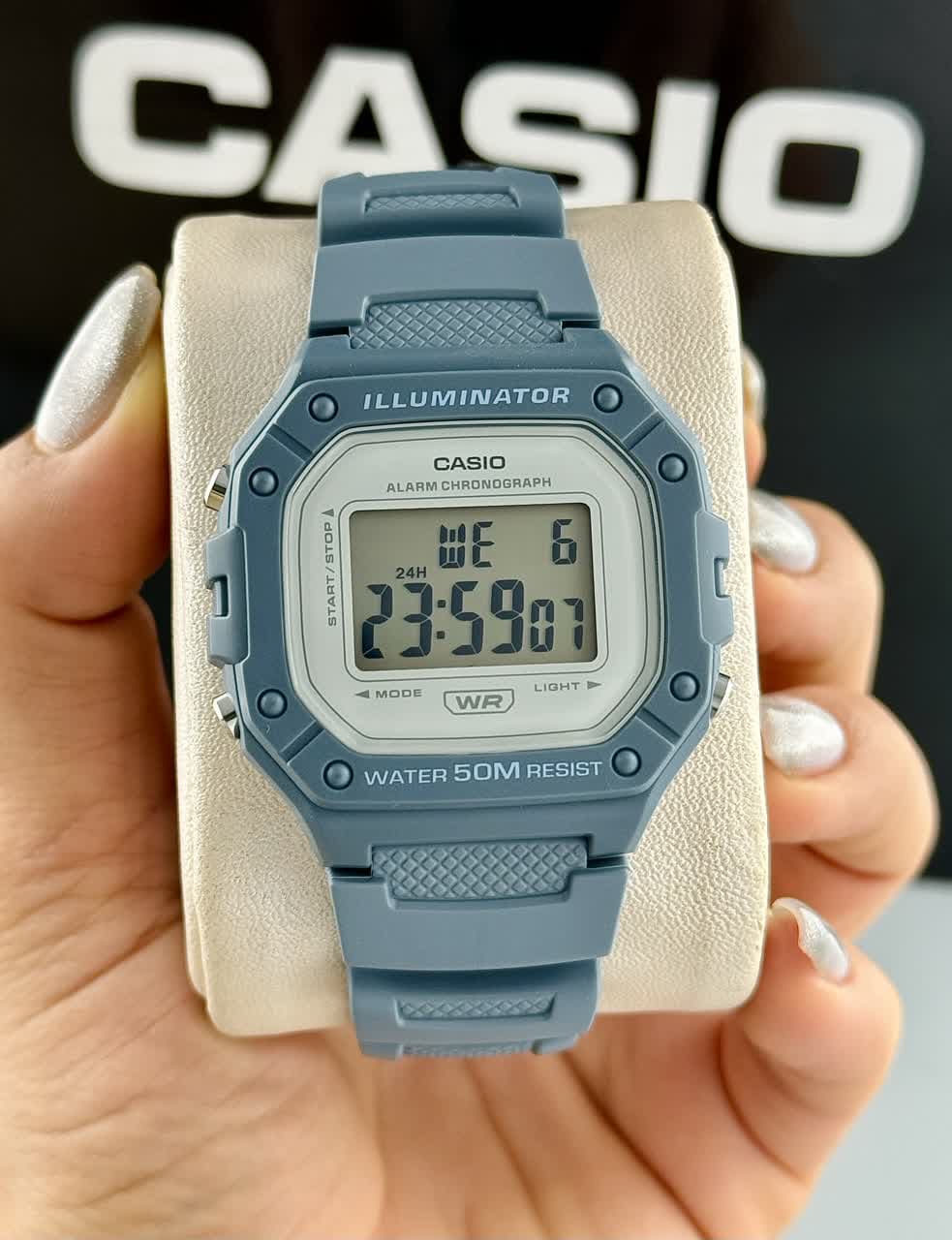ساعت مچی مردانه و زنانه اورجینال کاسیو CASIO W-218H-4B2VDF