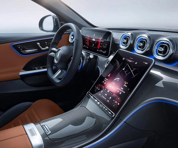 محافظ کنسول و مانیتور شفاف بنز C Class 2024