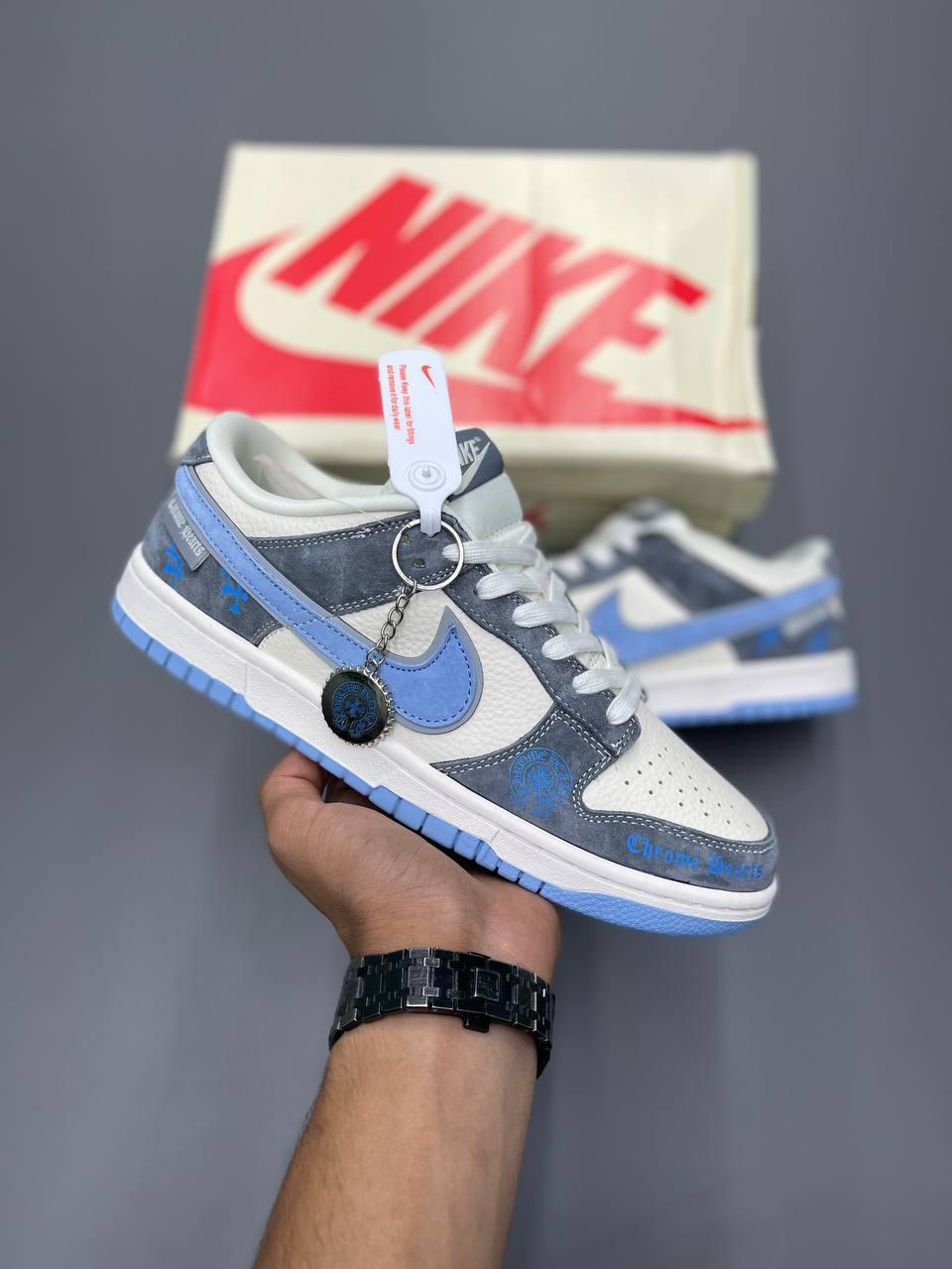 کتونی مردانه نایک اس بی دانک Dunk Low Chrome Hearts Custom