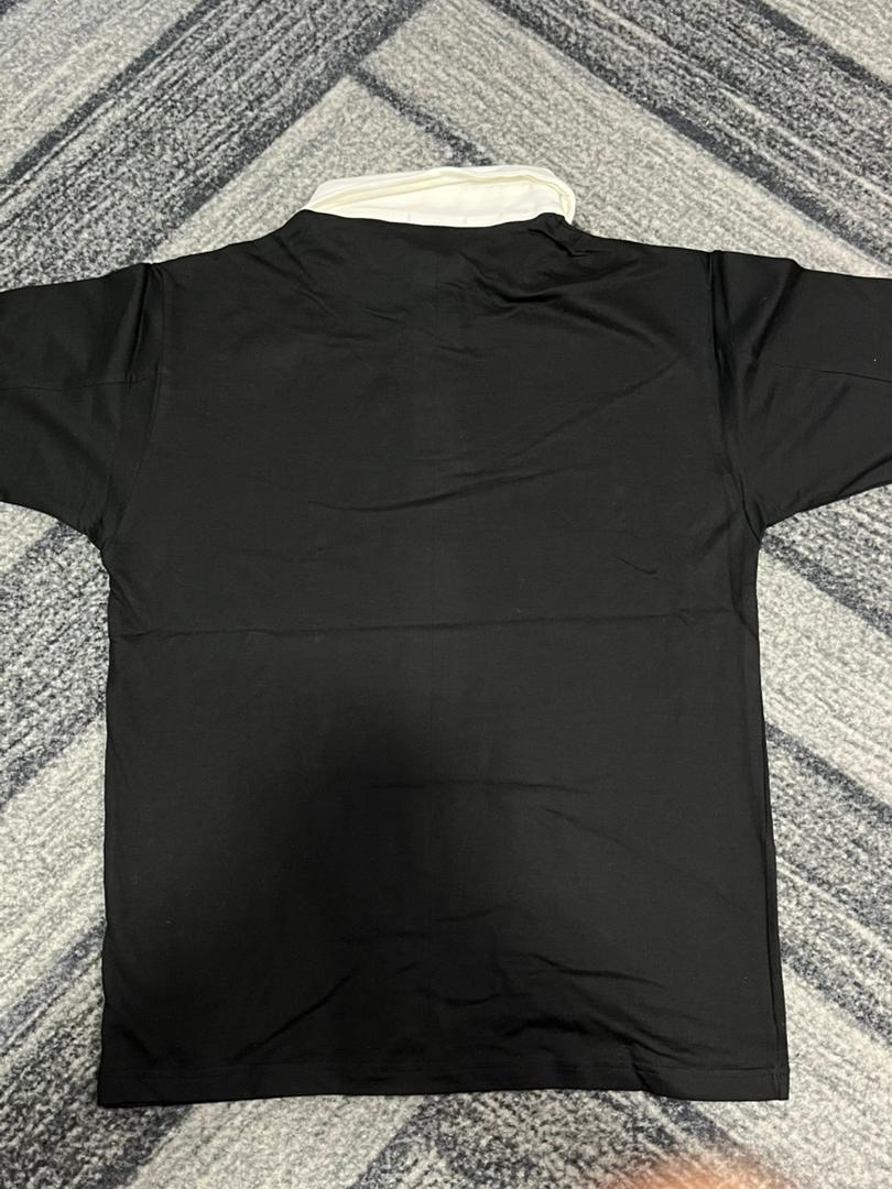 تیشرت مردانه یقه دار دکمه دار مشکی Hearten - تصویر 6