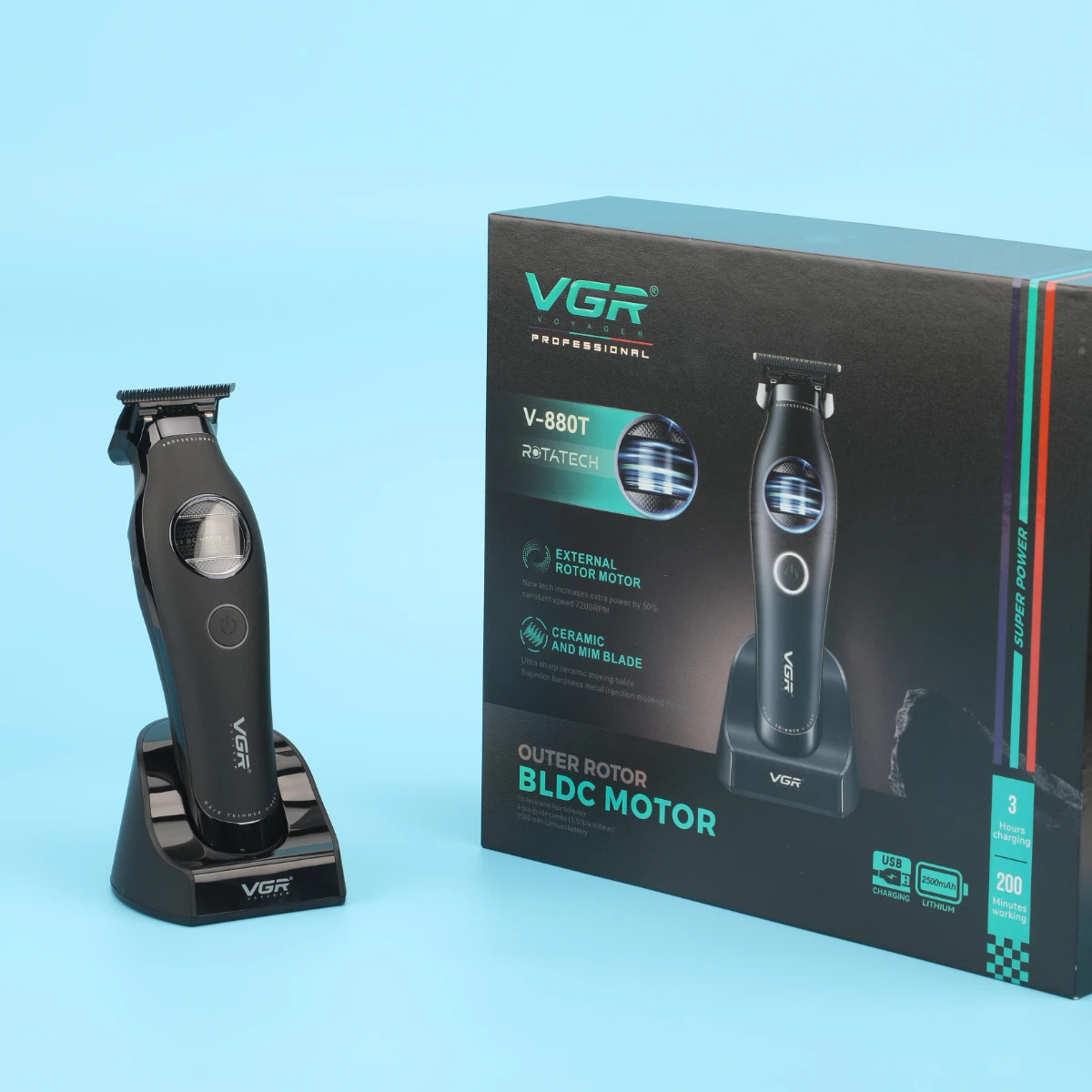 ماشین اصلاح خط زن وی جی آر مدل VGR V-880T Trimmer - Image 8