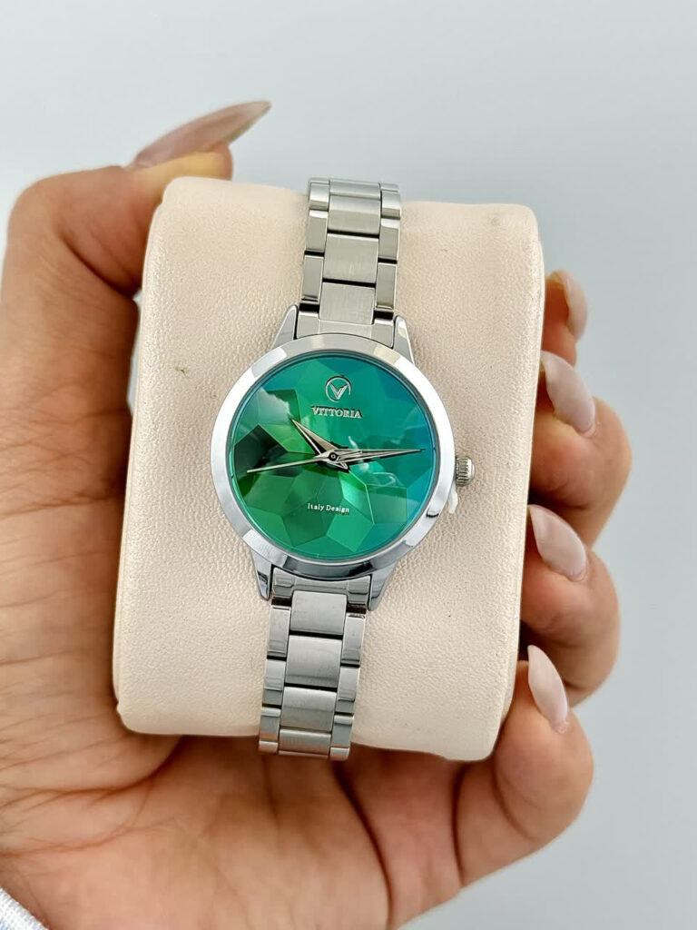 ساعت مچی زنانه اورجینال ویتوریا منشوری مدل Vittoria VT3156 SSGR