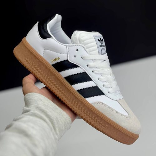 کفش کتونی زنانه و مردانه آدیداس سامبا Adidas Samba XL LG White Black