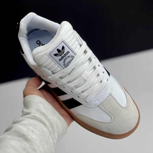 کفش کتونی زنانه و مردانه آدیداس سامبا Adidas Samba XL LG White Black - Image 2