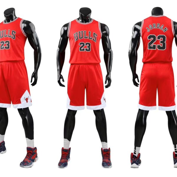 ست تاپ و شلوارک بسکتبالی وارداتی مدل chicago bulls (چین) (MK)