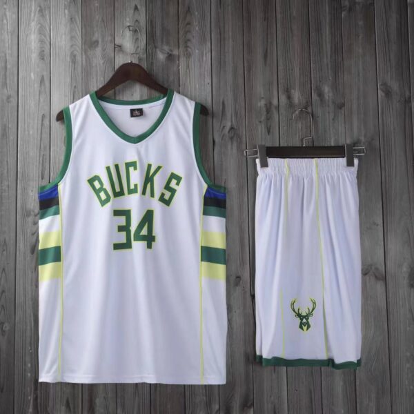 ست تاپ و شلوارک بسکتبالی وارداتی مدل Bucks (چین) (MK)