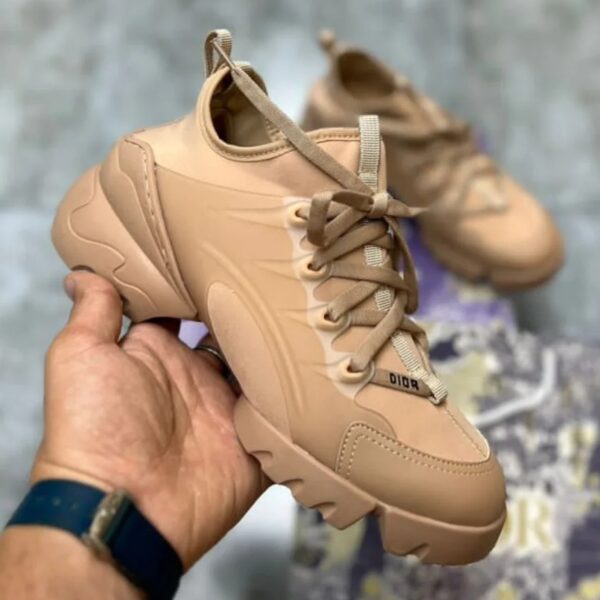 کتونی زنانه دیور دی کانکت Dior D-CONNECT SNEAKER کرم