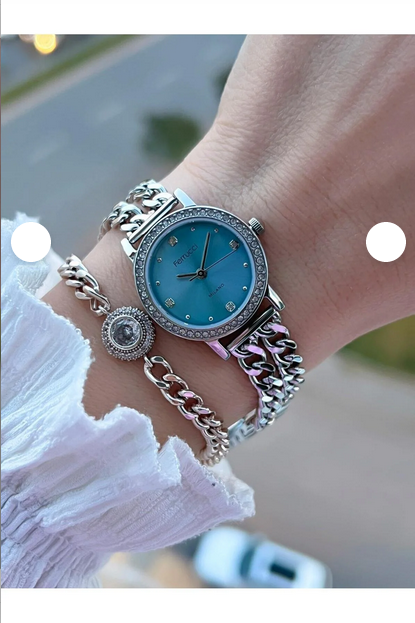 ساعت مچی عقربهای کوارتز زنانه فروچی مدل FC 03615.03