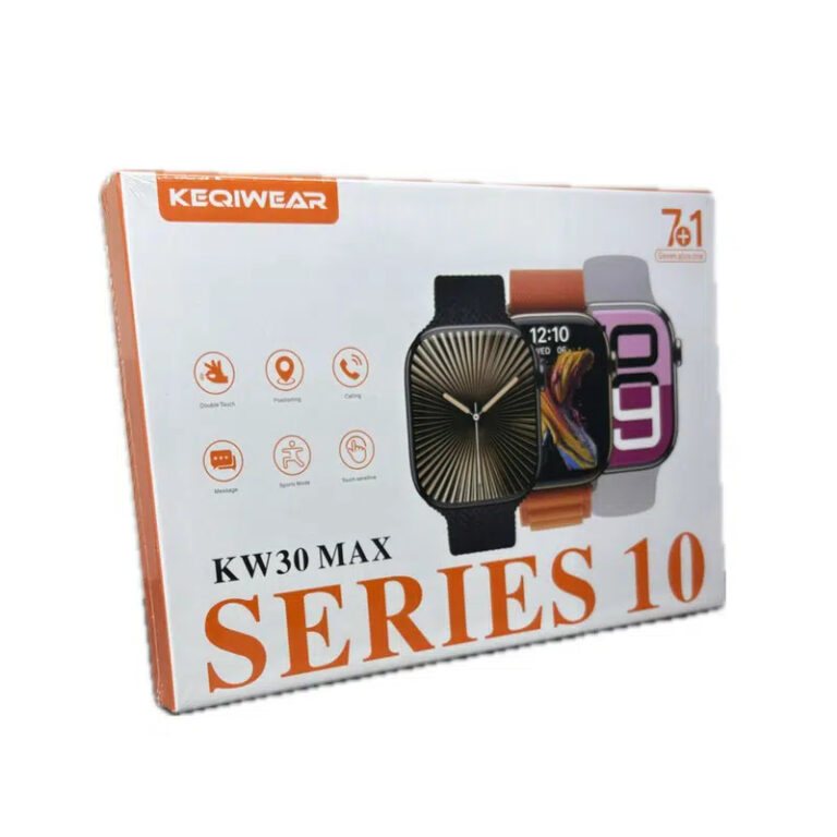 ساعت هوشمند 45 میلی متری کیکویر مدل kw30 max with 7 band با بند سیلیکونی (MK)