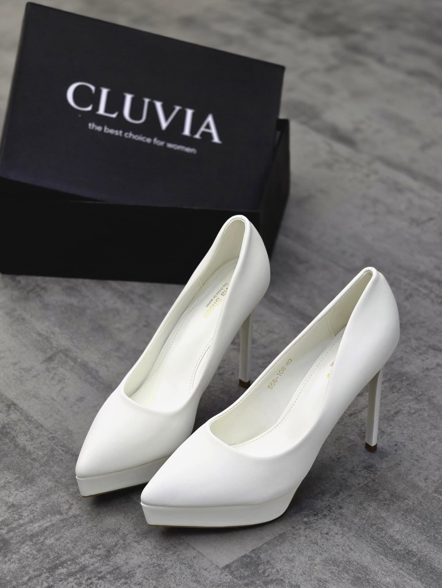 کفش پاشنه زنانه GLUVIA لِژ 2 سانتی پاشنه 13 cm سانت - تصویر 3