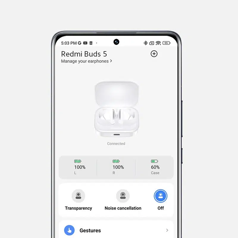 هدفون بلوتوثی شیائومی مدل Redmi Buds 5 (های کپی) (MK) - Image 4