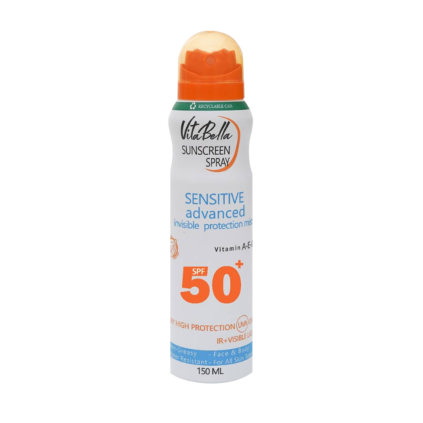 اسپری ضد آفتاب ویتابلا SPF 50 حجم 150 میلی‌لیتر
