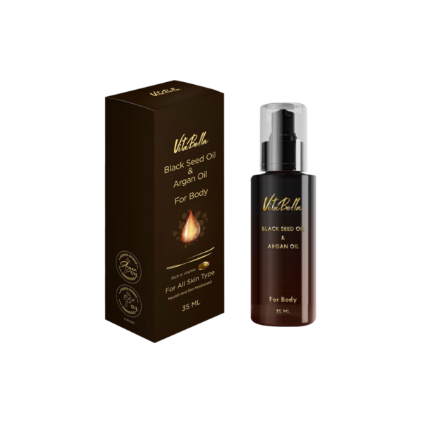 روغن بدن سیاه دانه و آرگان ویتابلا 35 میلی‌لیتر