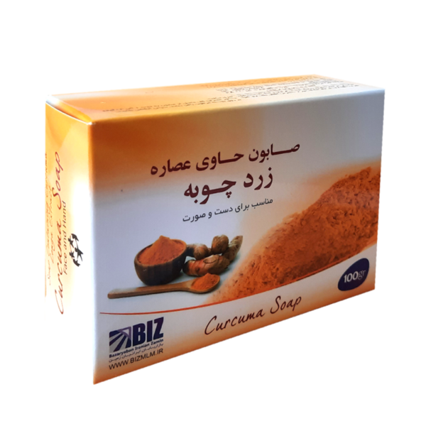 صابون حاوی عصاره زردچوبه MV مناسب دست و صورت