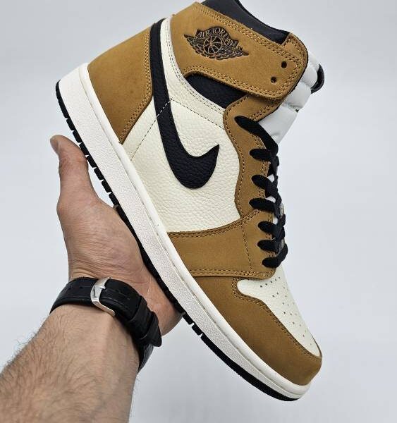 کفش کتونی جردن ساقدار سایز بزرگ فوق‌العاده Jordan 1 High کد 10 (MK)