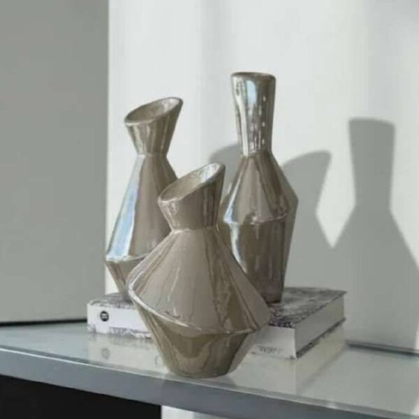 گلدان سه سایز هندسی لاستر