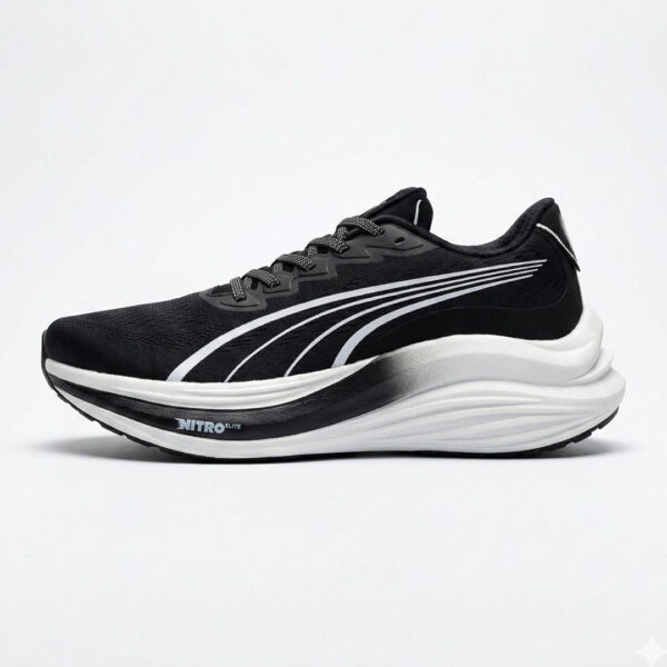 کفش کتونی مردانه پوما مگ مکس نیترو مشکی سفید PUMA MagMax Nitro Black White