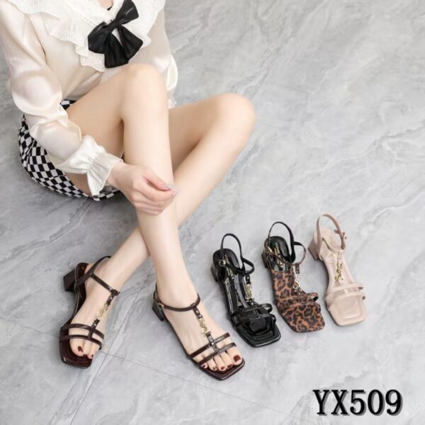صندل زنانه YSL پاشنه پهن (MK)