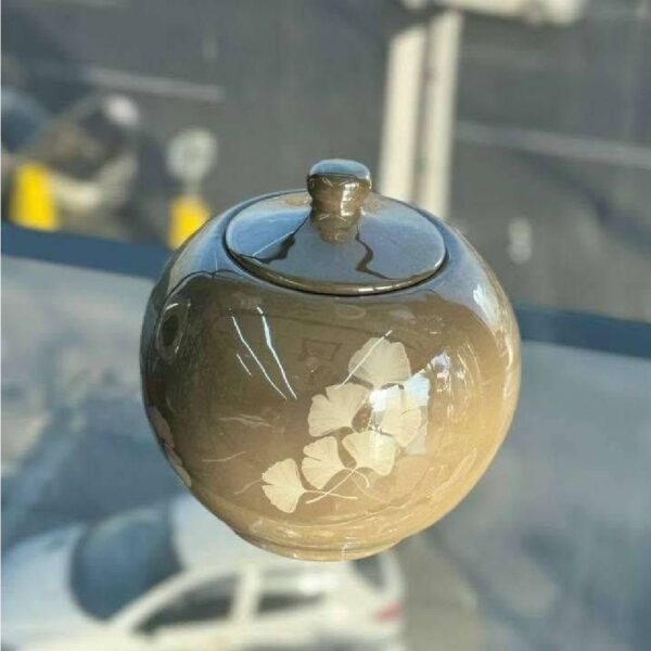 قندان ژاپنی گرد با رنگ لاستر