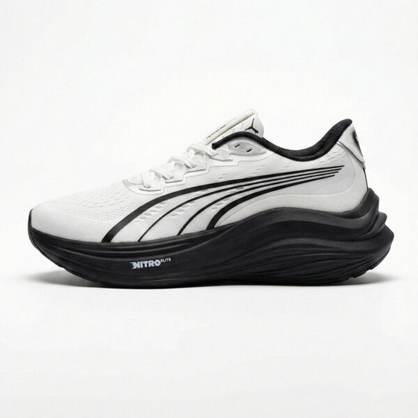 کفش کتونی مردانه پوما مگ مکس نیترو سفید مشکی PUMA MagMax Nitro white black