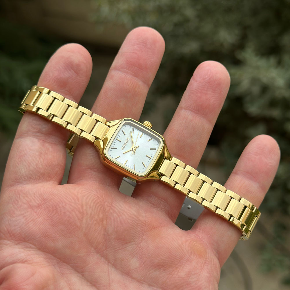 ساعت مچی زنانه هومیس HOMIES اورجینال HM25246 طلایی سیلور - Image 4