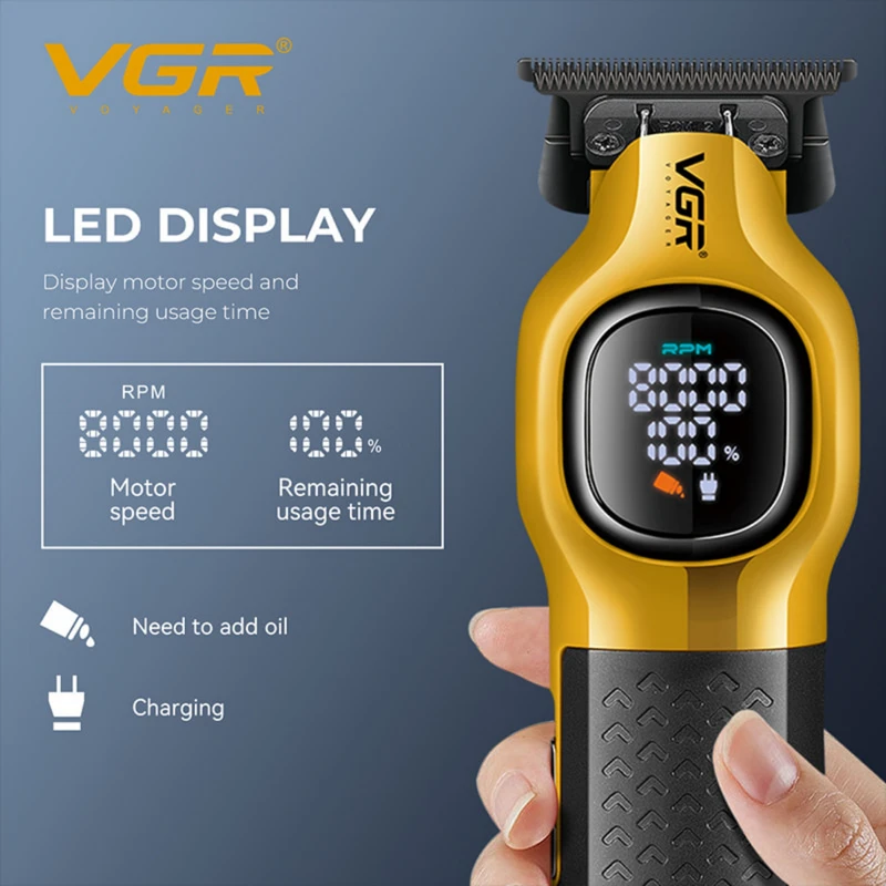 ماشین اصلاح موی سر و صورت شارژی وی جی ار مدل V-886T - Image 5