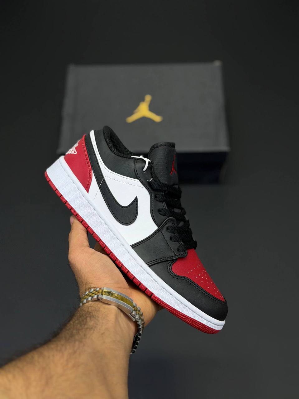 کفش کتونی زنانه و مردانه نایک ایر جردن 1 Jordan Air Jordan 1 Low Bred Toe