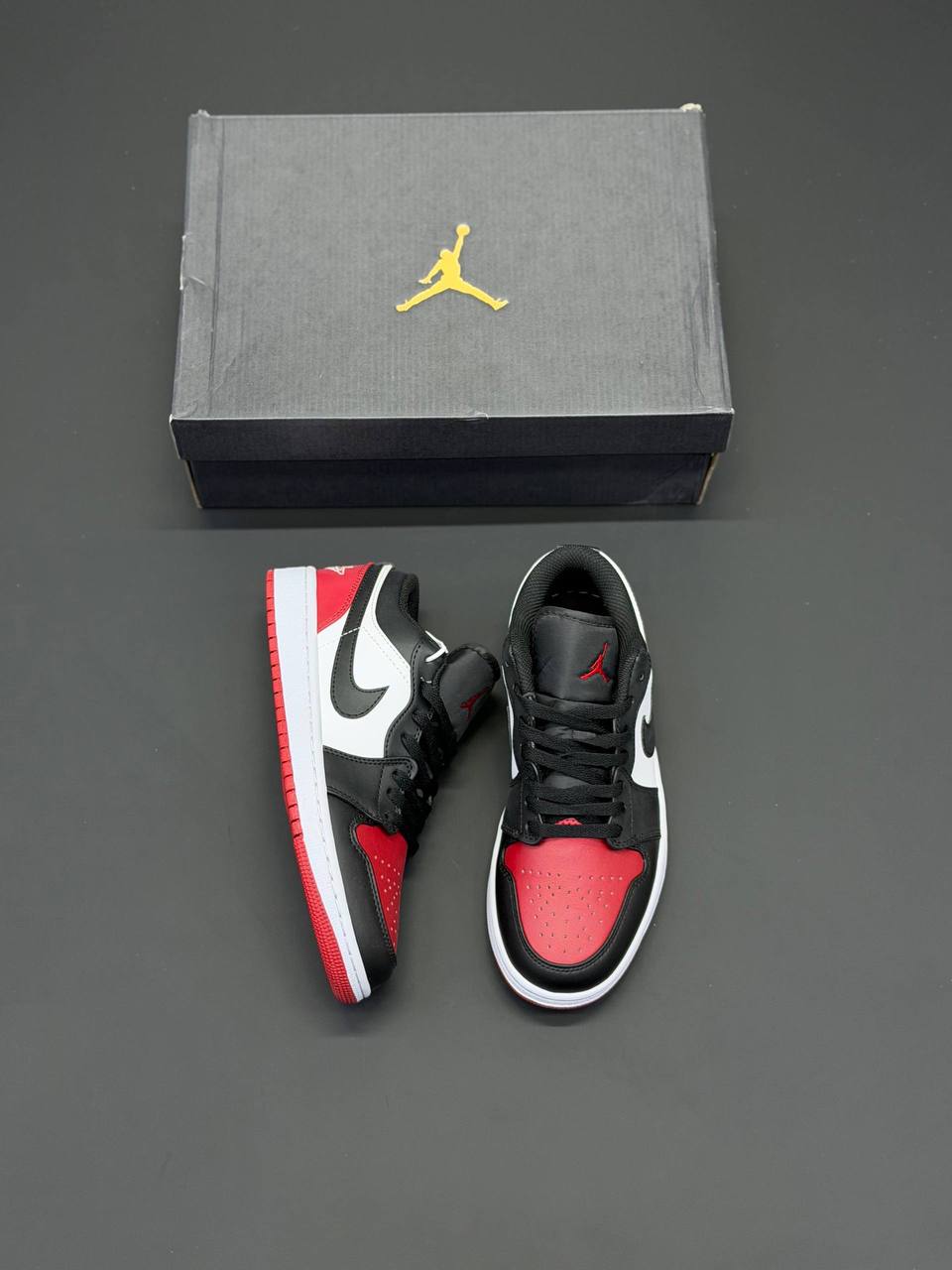 کفش کتونی زنانه و مردانه نایک ایر جردن 1 Jordan Air Jordan 1 Low Bred Toe - Image 3