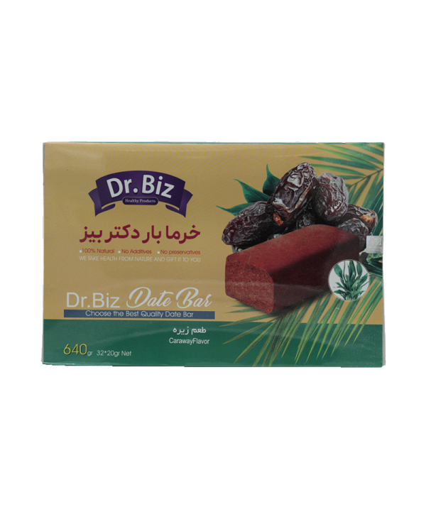 خرما بار رژیمی دکتر بیز (Dr.BIZ) با زیره، 32 عددی
