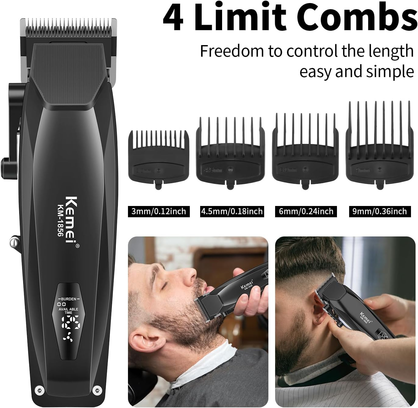 ماشین اصلاح حجم زن کیمی مدل KEMEI KM-1856 - Image 7