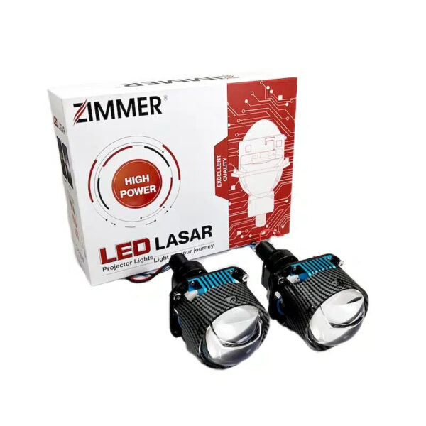لنز چراغ جغدی Z25 دبل رفکتور زیمر تک لیزر 2.5 اینچ کربن