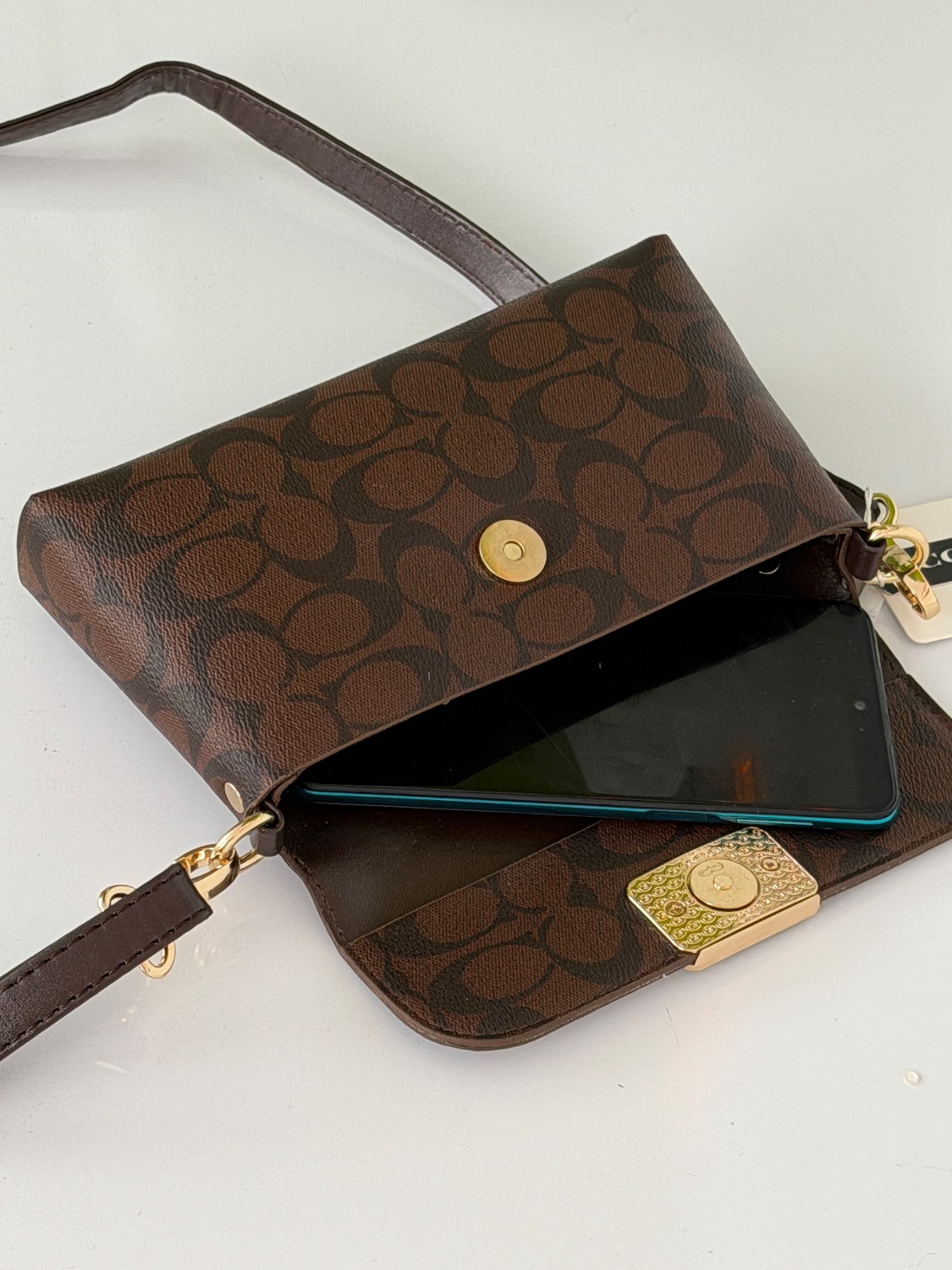 کیف دوشی زنانه طرح Coach کد ۴۹۸۳ | کیف کوچک مجلسی و روزمره (am) - Image 2