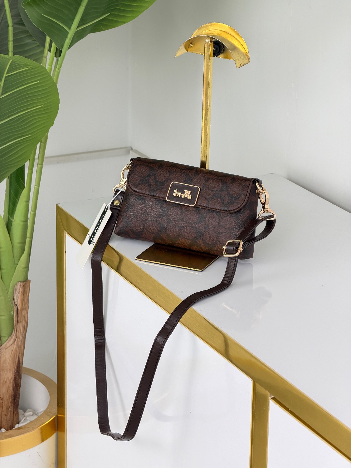 کیف دوشی زنانه طرح Coach کد ۴۹۸۳ | کیف کوچک مجلسی و روزمره (am)