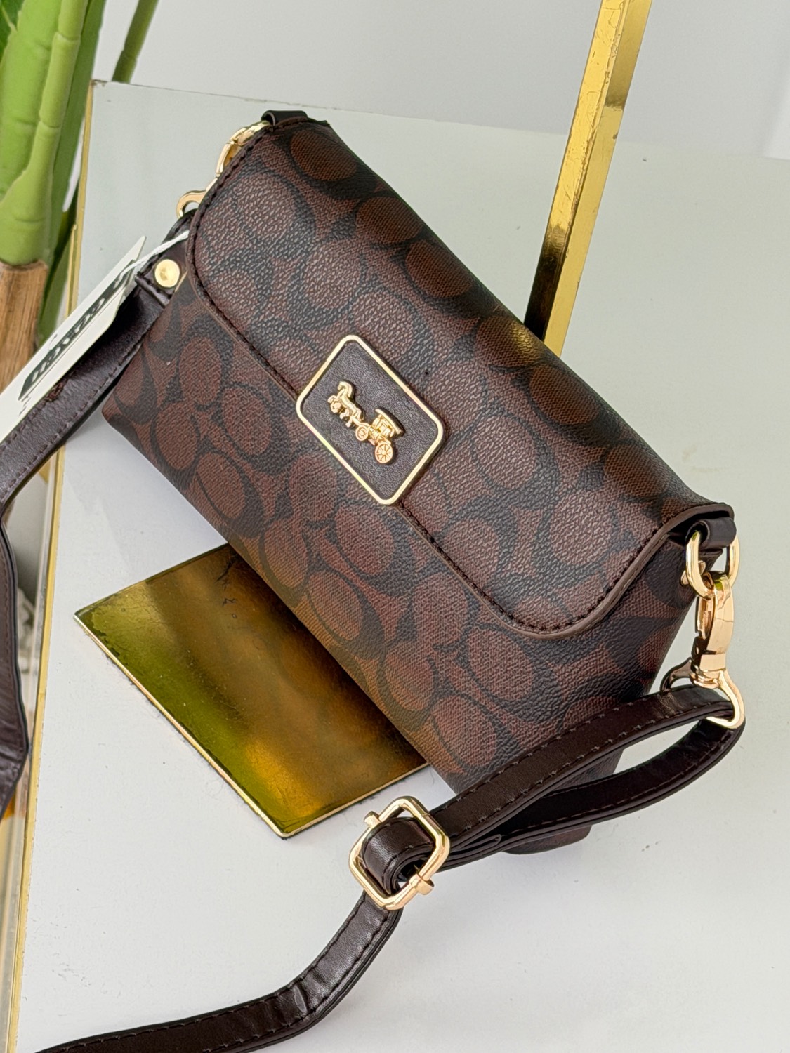 کیف دوشی زنانه طرح Coach کد ۴۹۸۳ | کیف کوچک مجلسی و روزمره (am) - Image 3