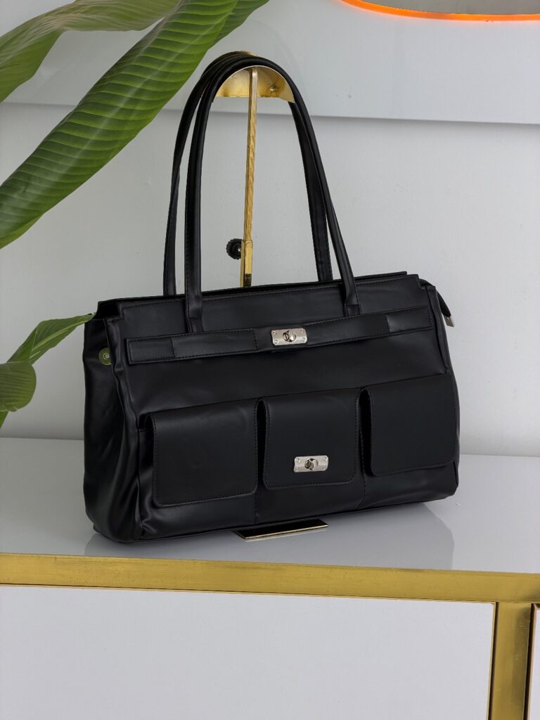 کیف دستی و دوشی زنانه طرح Hermes کد ۱۳۰۲_مشکی (am)