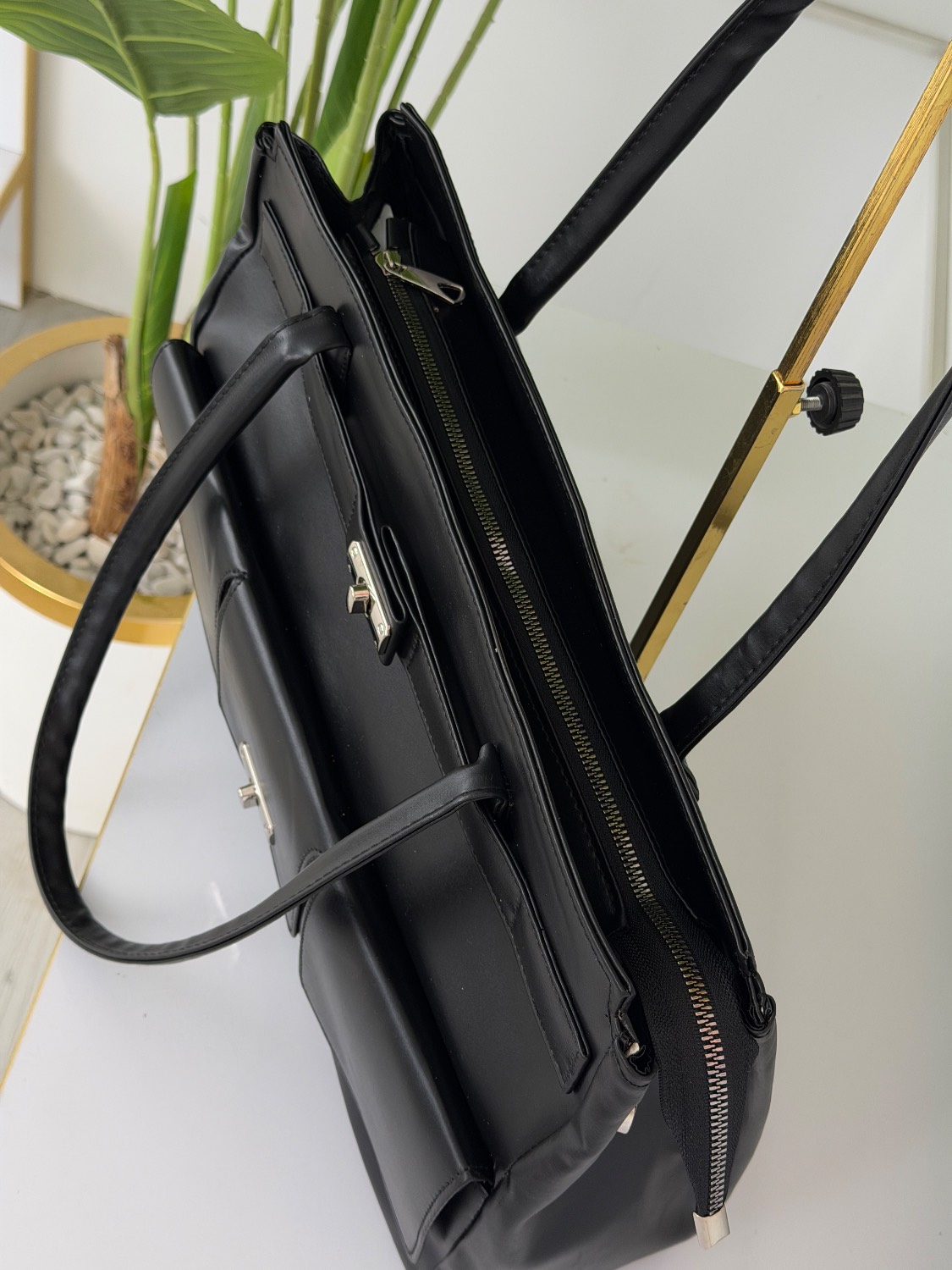 کیف دستی و دوشی زنانه طرح Hermes کد ۱۳۰۲_مشکی (am) - Image 2