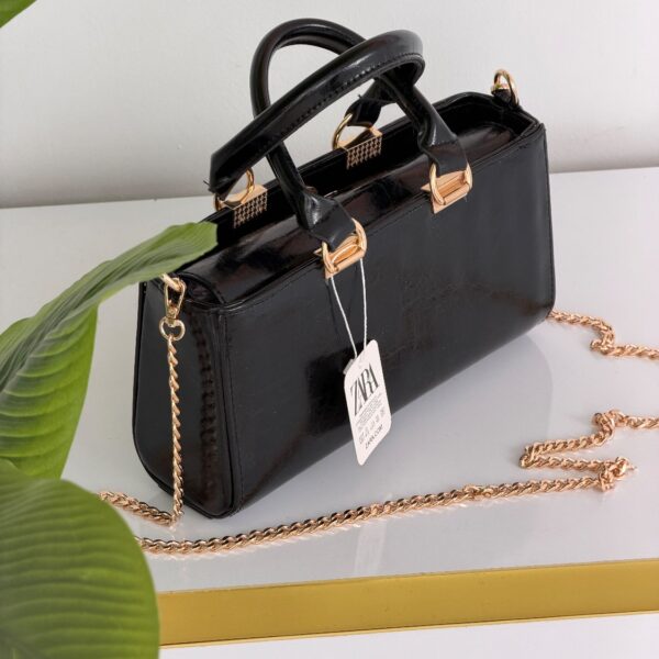 کیف دستی و دوشی زنانه زارا (zara)کد ۱۲۹۶_مشکی (am)