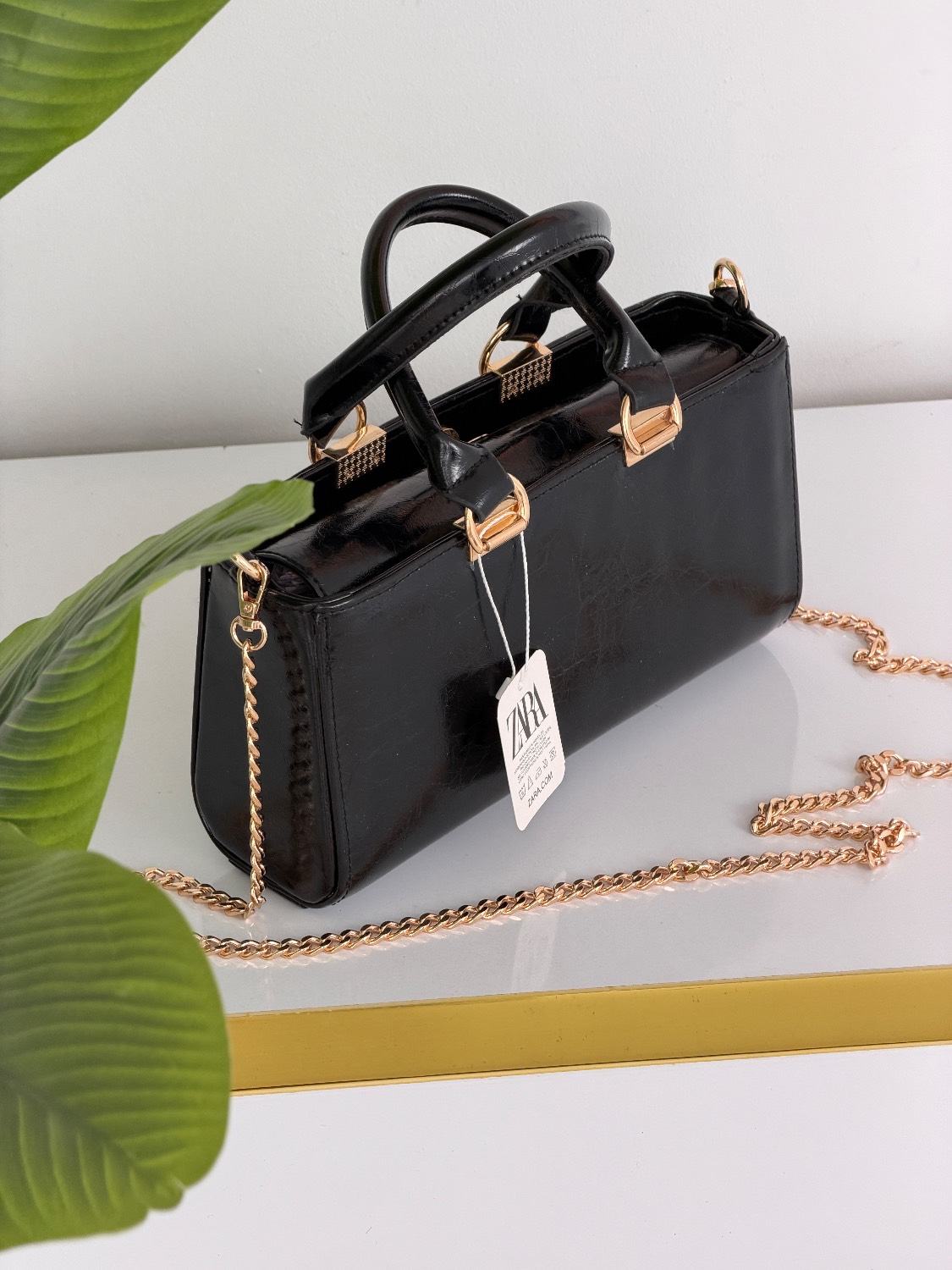 کیف دستی و دوشی زنانه زارا (zara)کد ۱۲۹۶_مشکی (am)